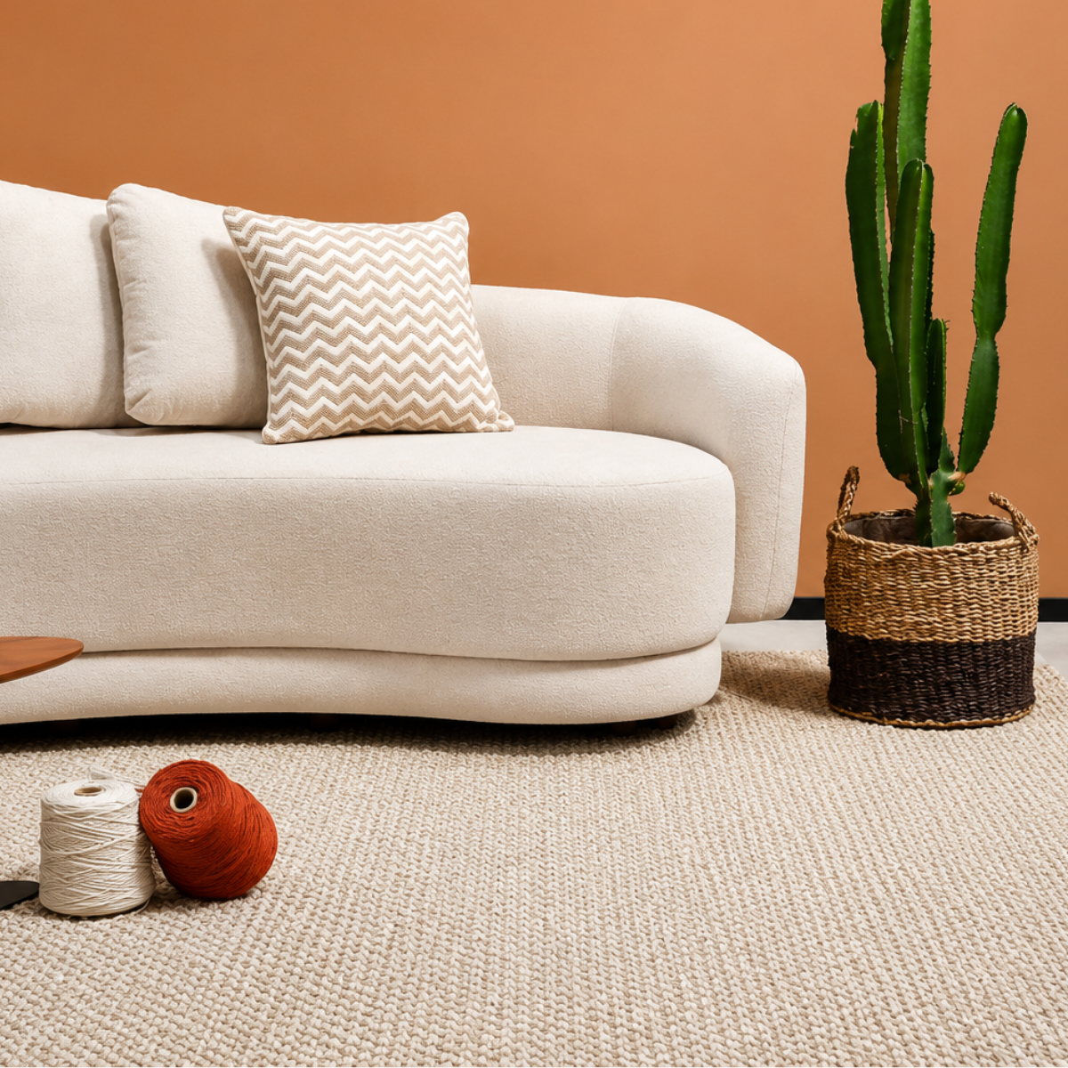 TAPETE GOYA CHEVRON BEGE