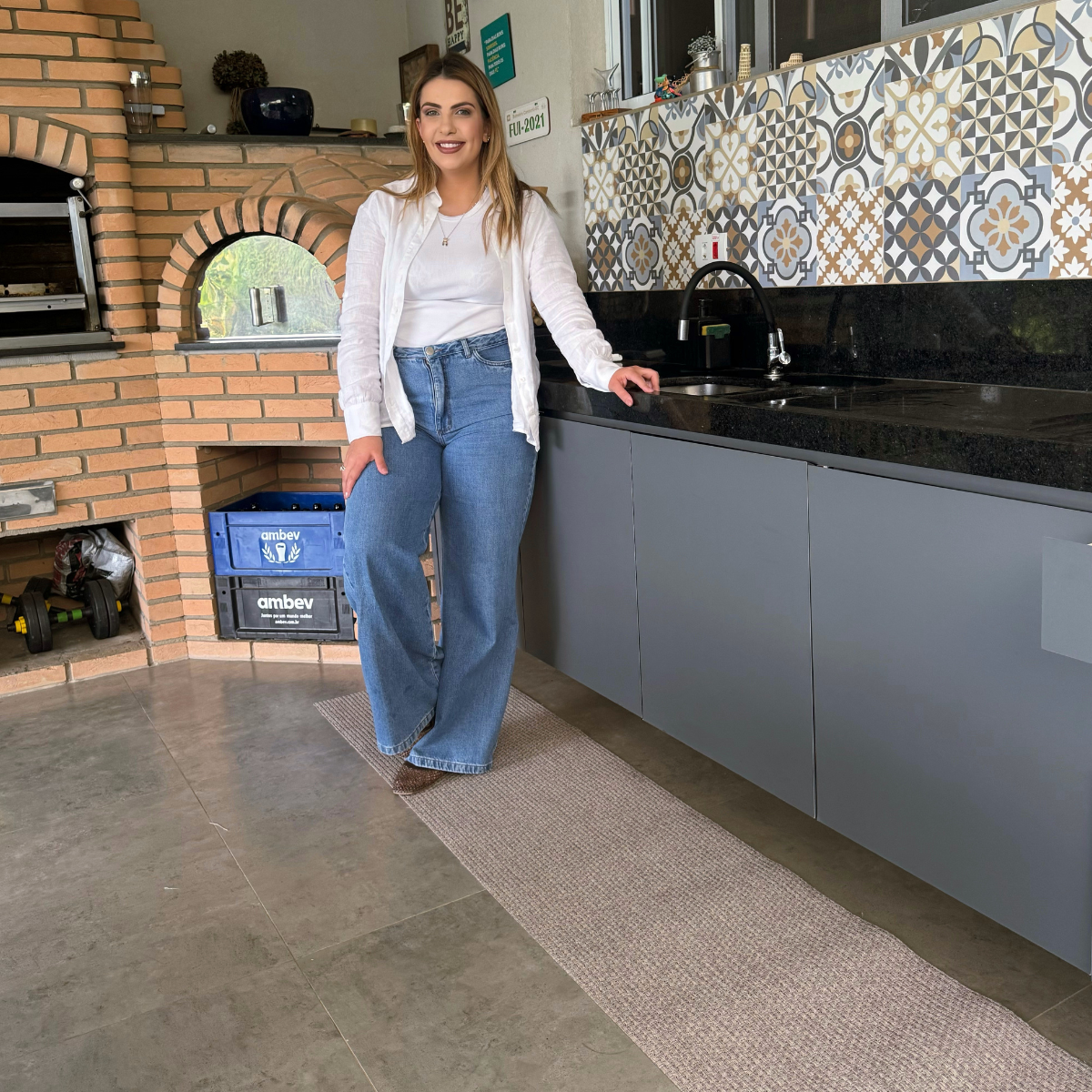 PASSADEIRA BLINDADA TRAMA MODELO CREME