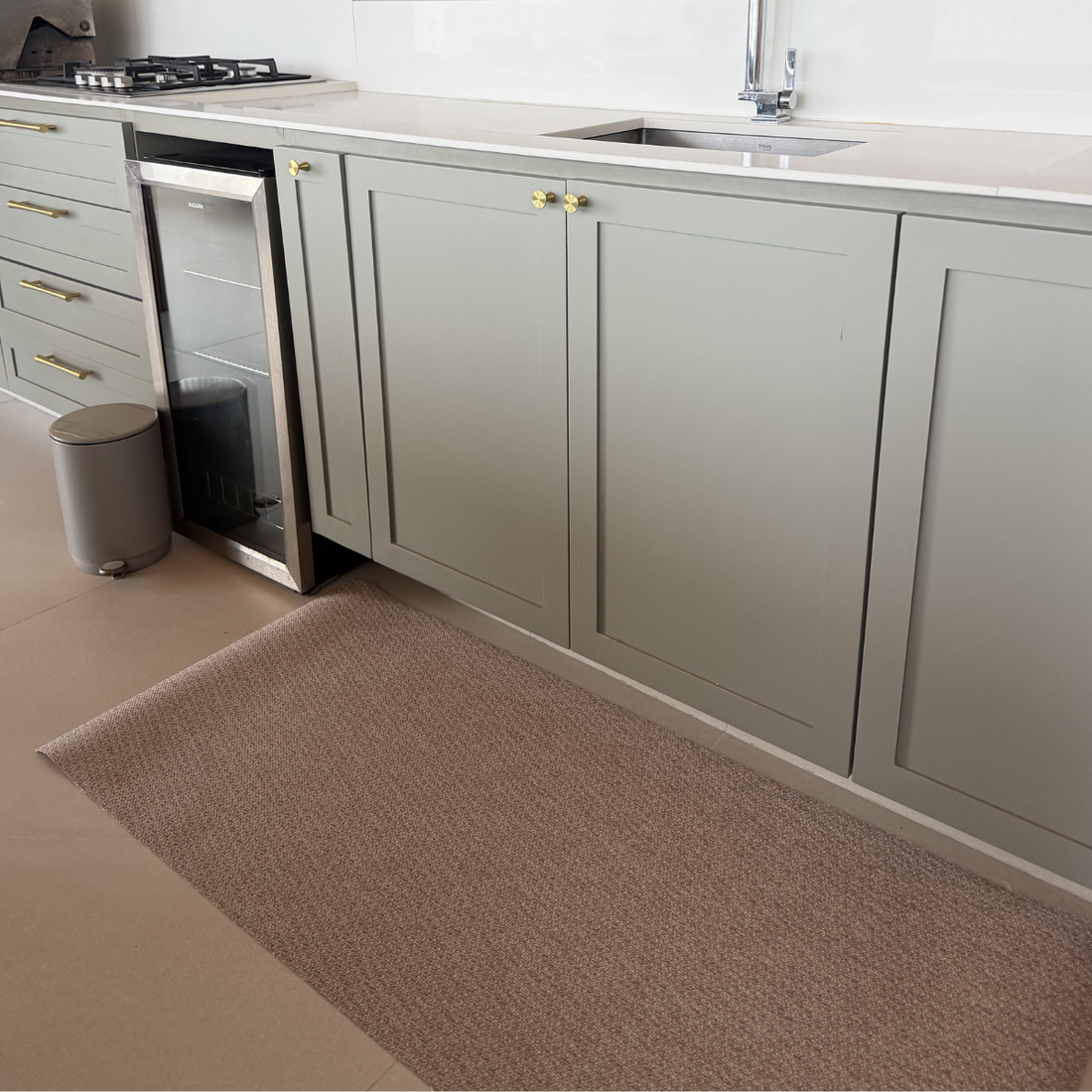 PASSADEIRA BLINDADA ENTRELAÇO MODELO CREME